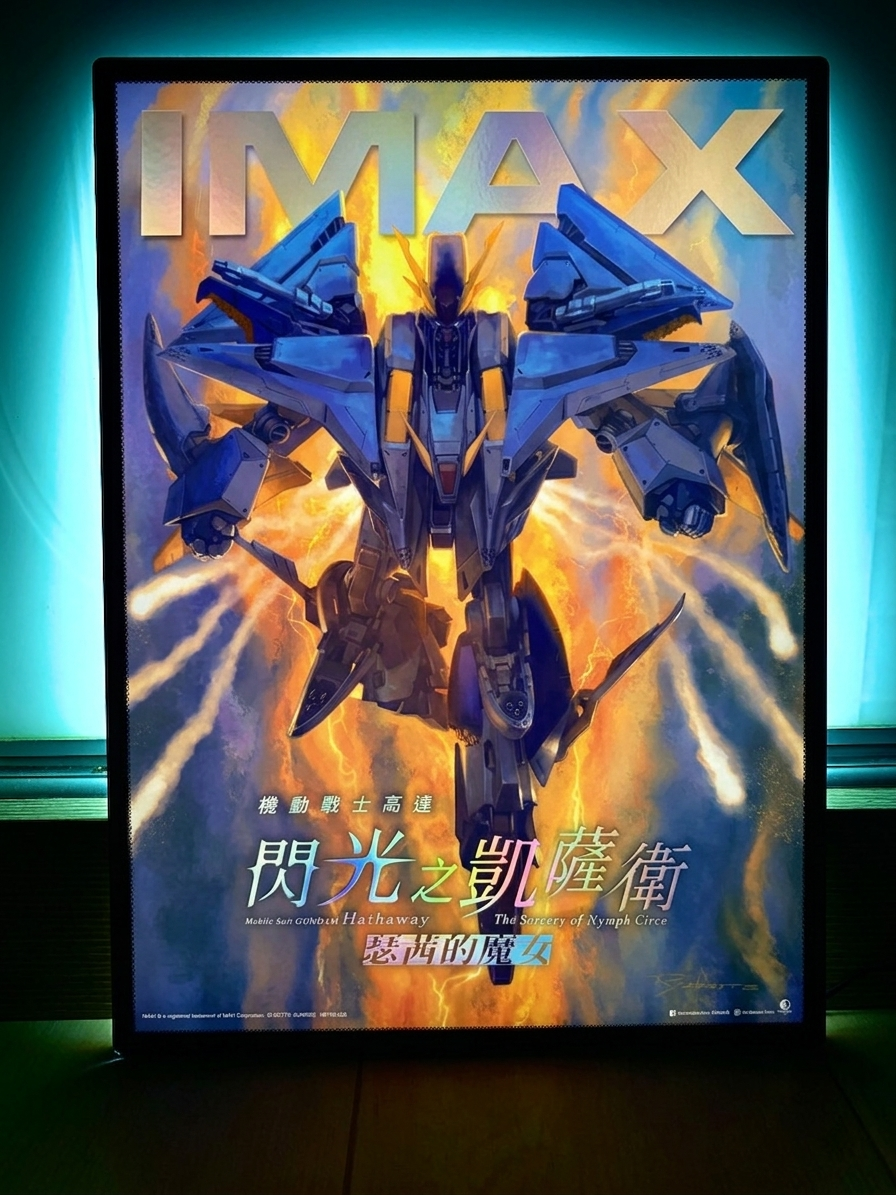 電影:機動戰士高達 閃光之凱薩衛 瑟茜的魔女 IMAX A3 海報 Gundam 電影特典