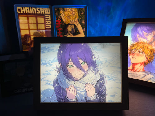 Chainsaw Man Anime Light Box Series – LED Light Painting Frames & Wall Art