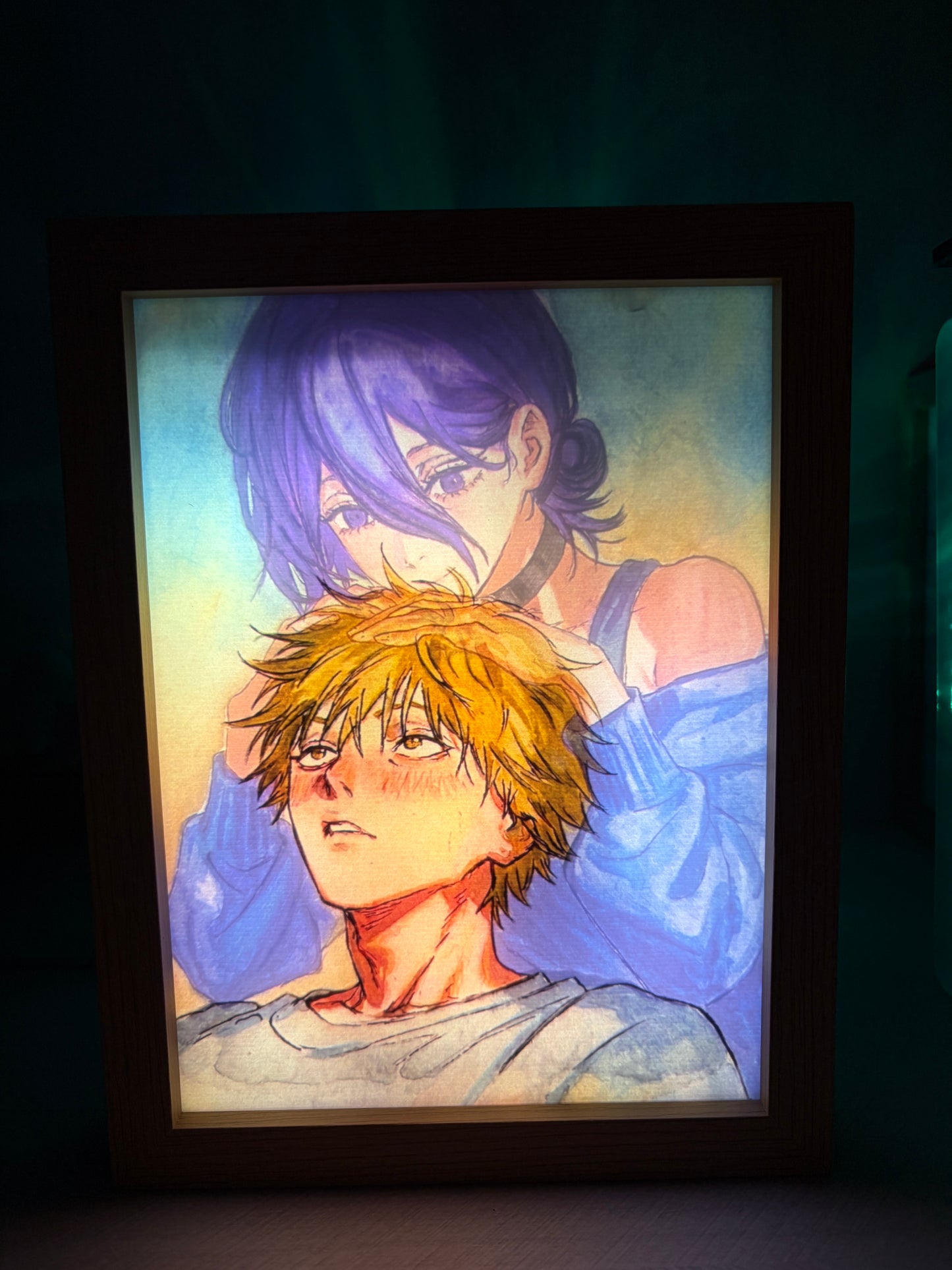 Chainsaw Man Anime Light Box Series – LED Light Painting Frames & Wall Art